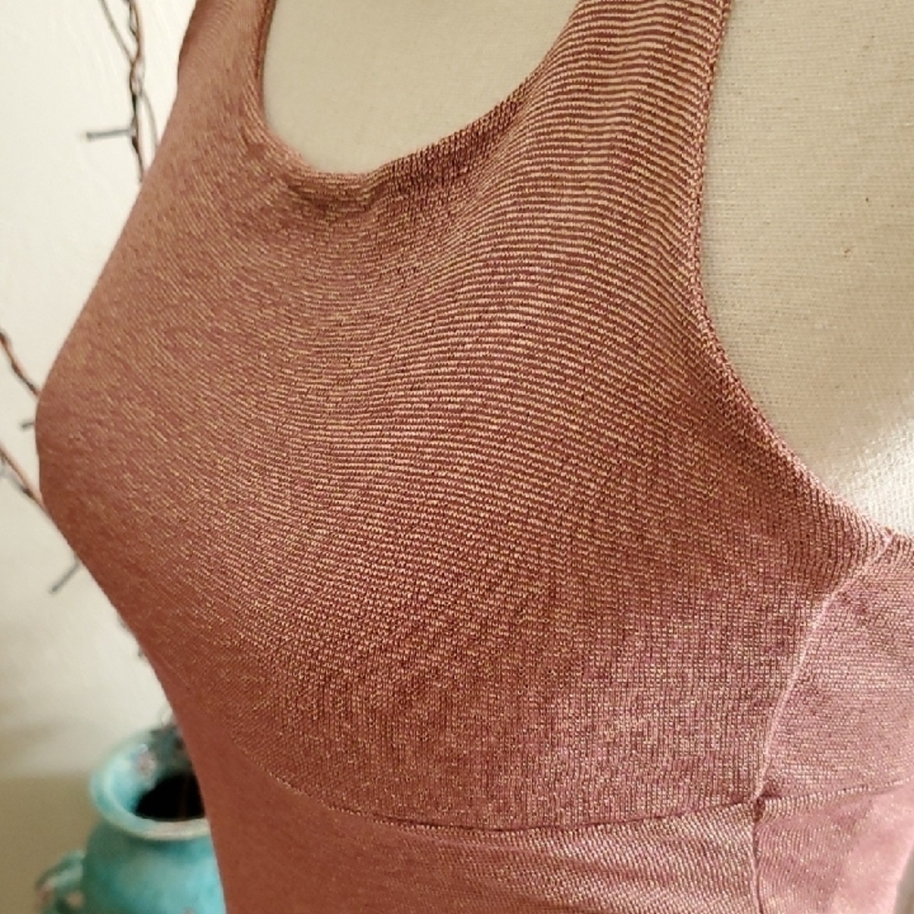 🥀Michael Stars Brown Halter Neck Tank Top - Picture 3 of 8